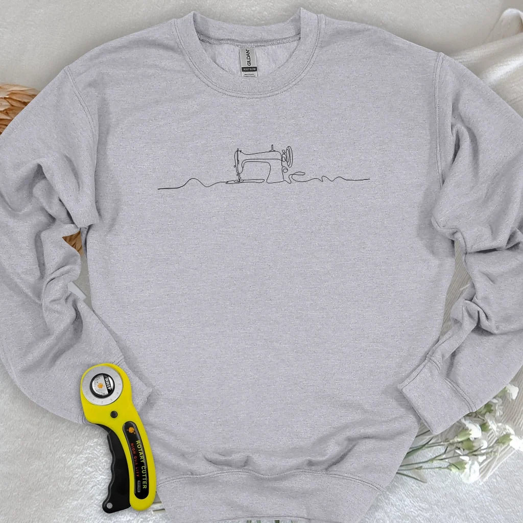Minimalist Sewing Machine Sweatshirt