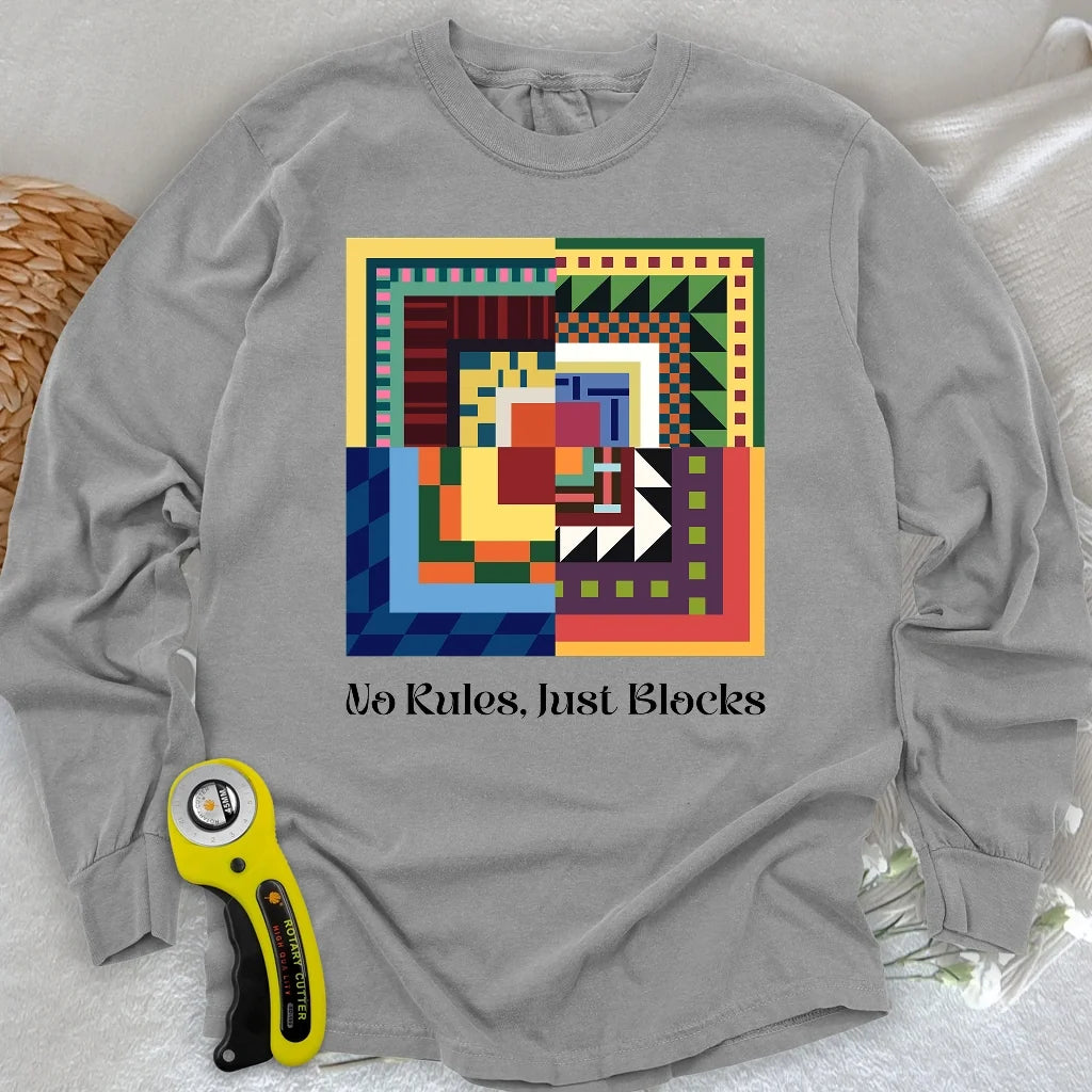 Modern Quilter Mind Long Sleeve T-shirt