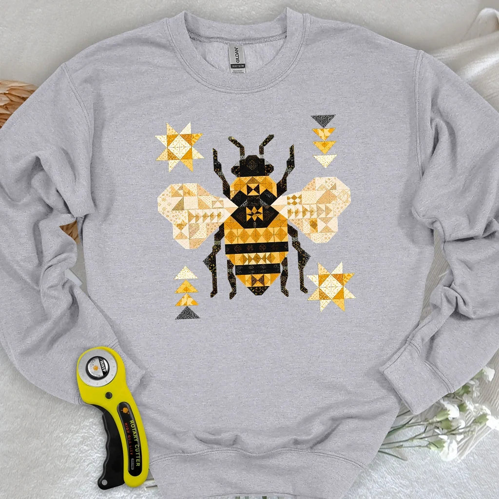 Patchwork Bee Sweatshirt