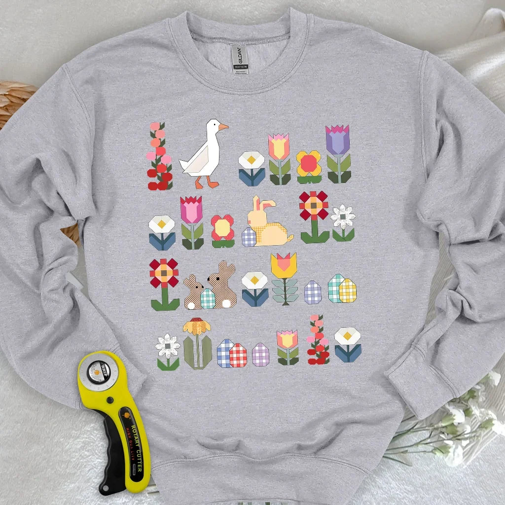 Patchwork Blooms Sweatshirt