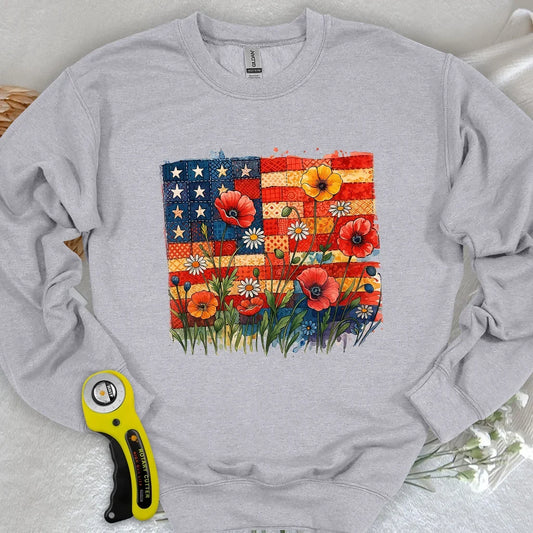 Patchwork Floral Sweatshirt