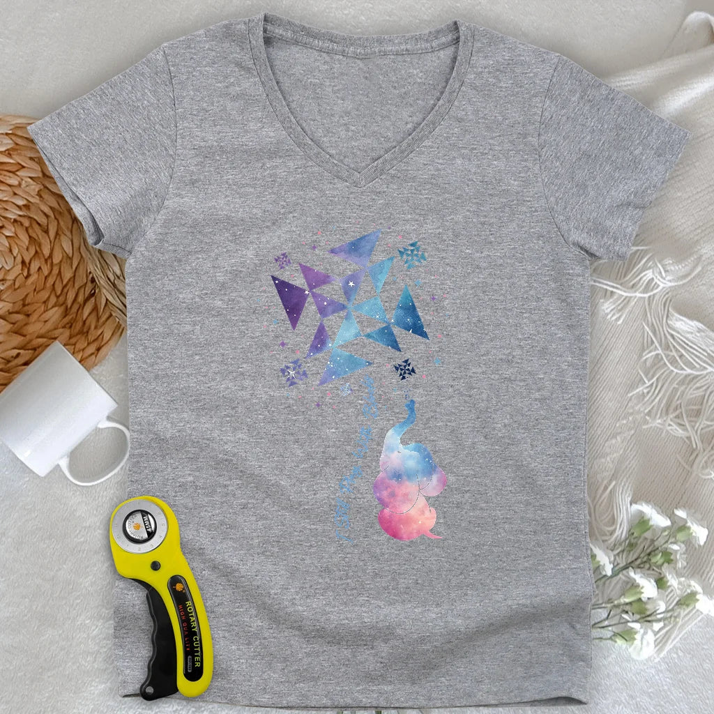 Pinwheel Lady V-neck