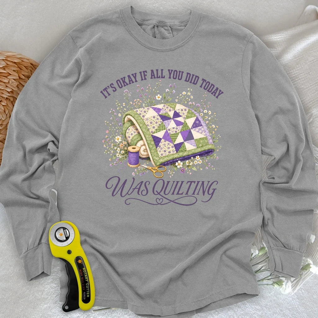 Quilt All Day Long Sleeve T-shirt