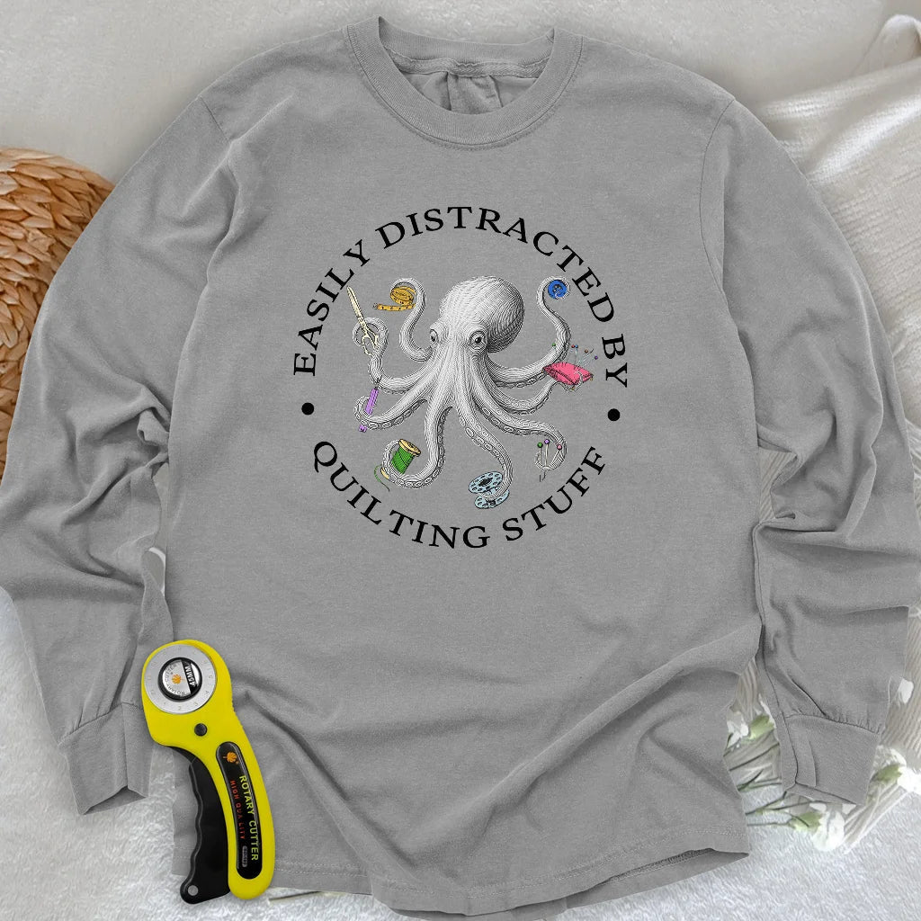 Quiltin Stuff Long Sleeve T-shirt