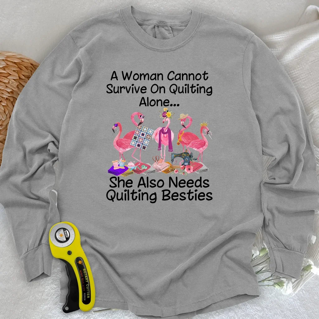 Quilting Besties Long Sleeve T-shirt