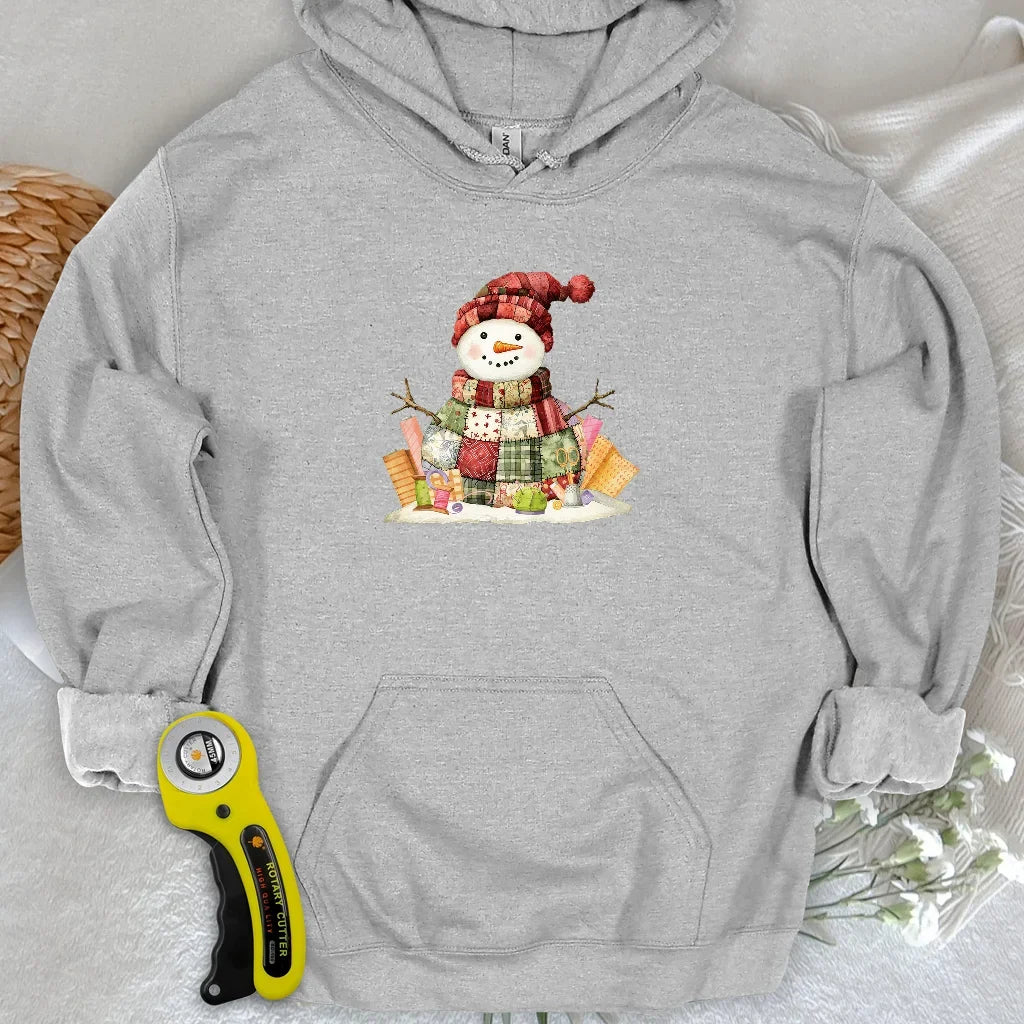 Quilting Snowman Hoodie