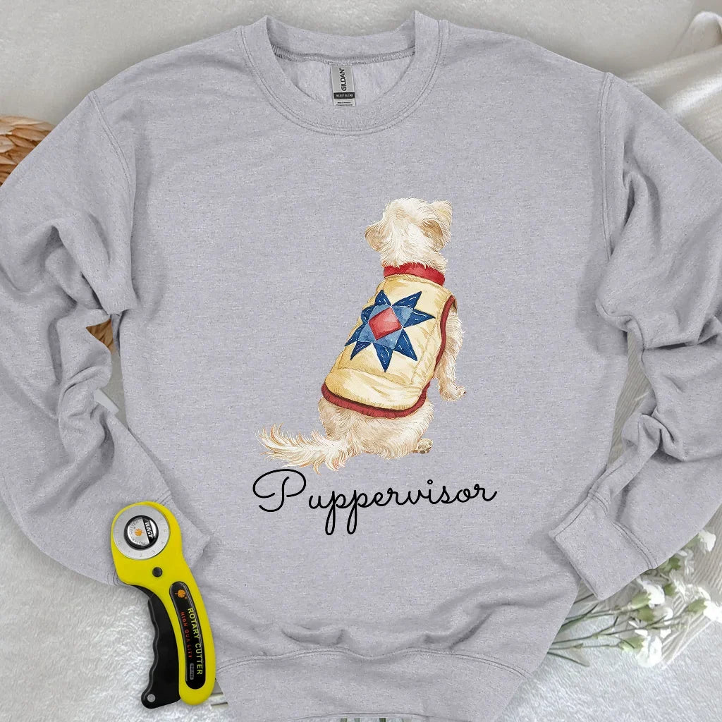 Quilty Pup Star Sweatshirt