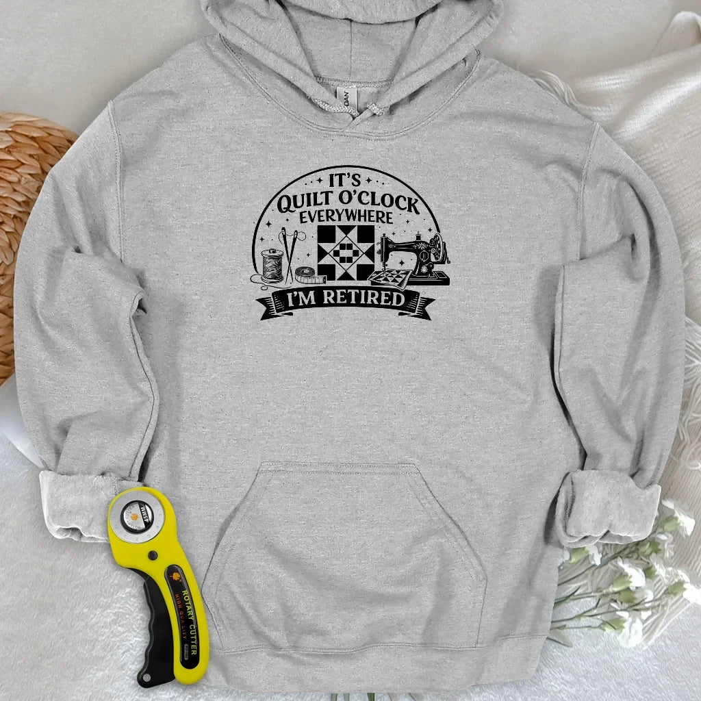 Retired Quilter Hoodie