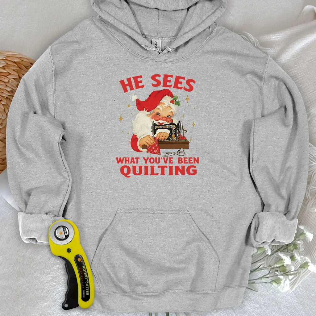 Santa Sees Hoodie