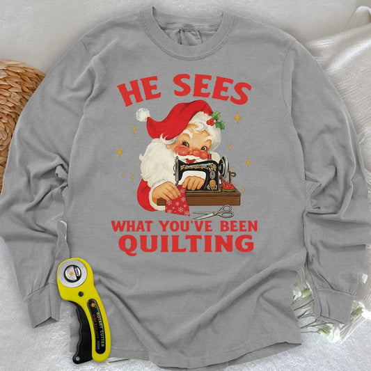 Santa Sees Long Sleeve T-shirt