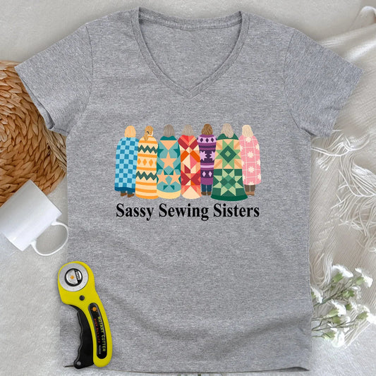 Sassy Sewing Sisters Lady V-neck