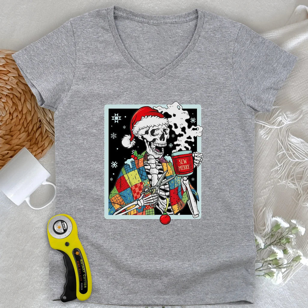 Sew Dead Lady V-neck