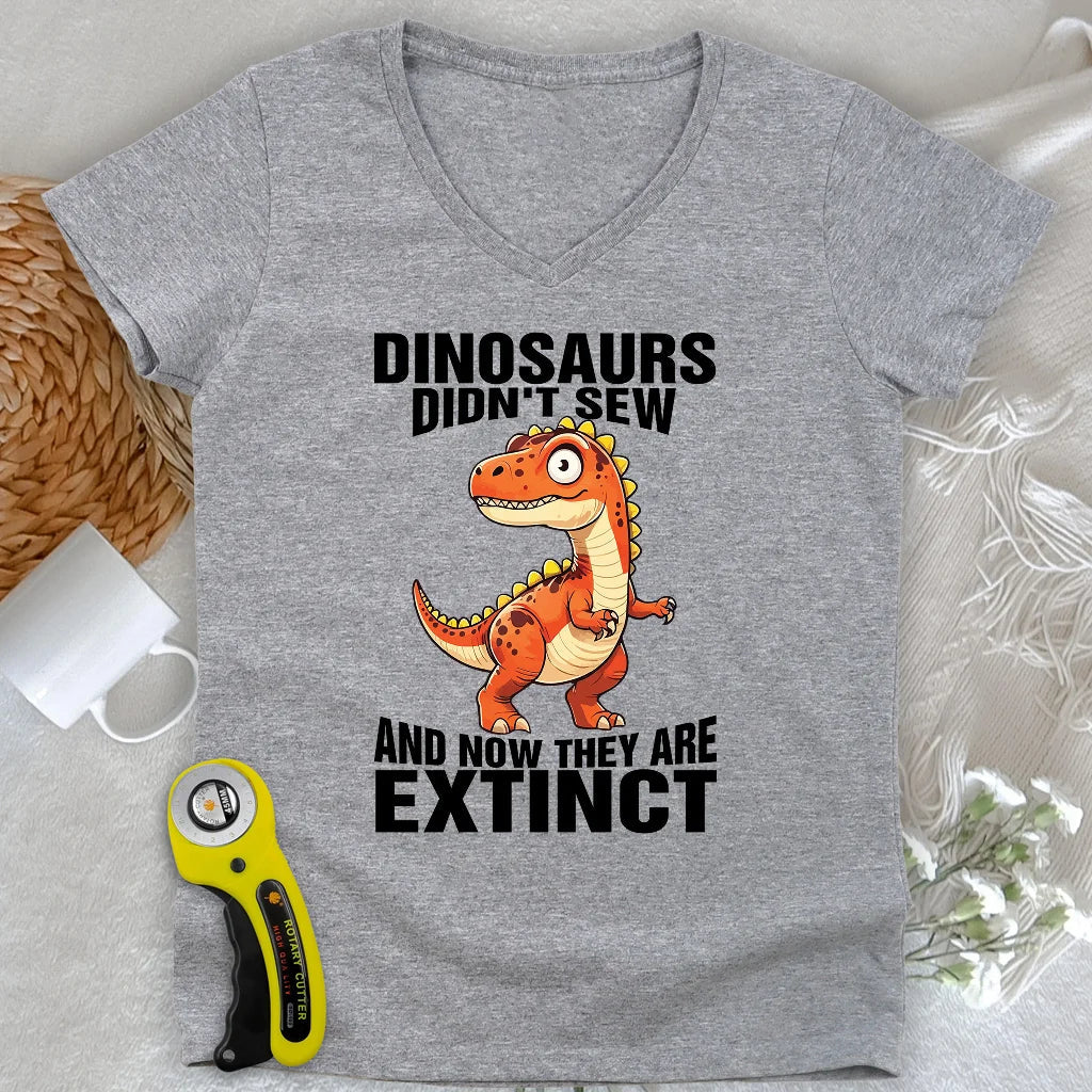 Sewing Extinction Lady V-neck