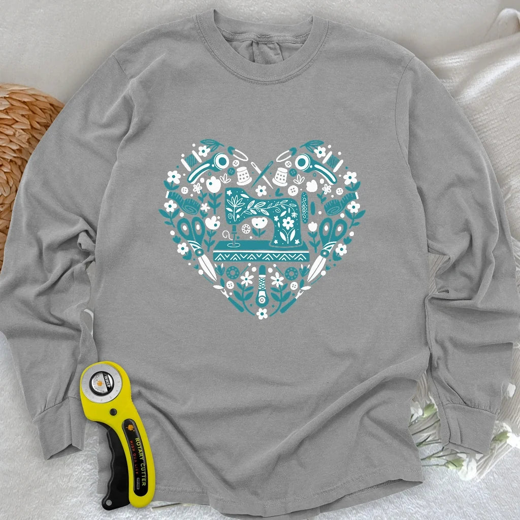 Sewing Folkart Long Sleeve T-shirt