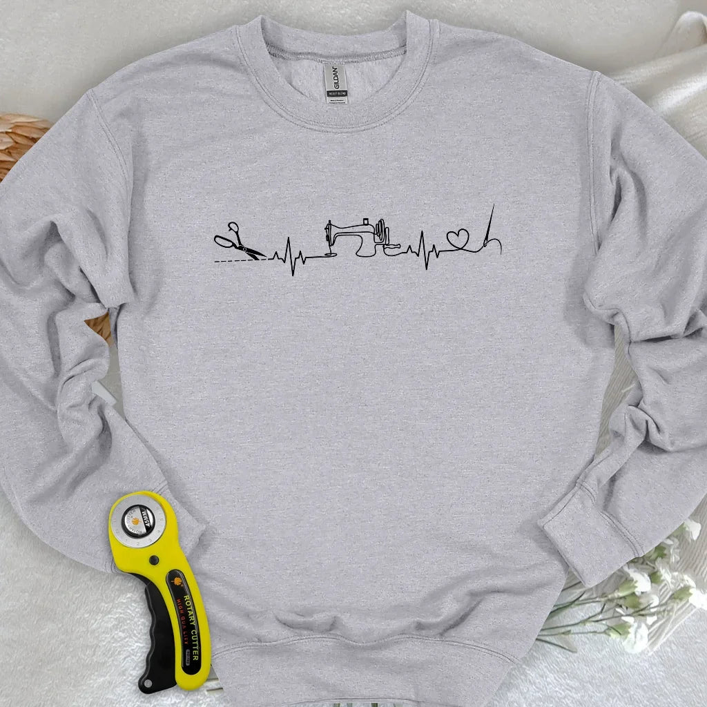 Sewing Heartbeat Sweatshirt