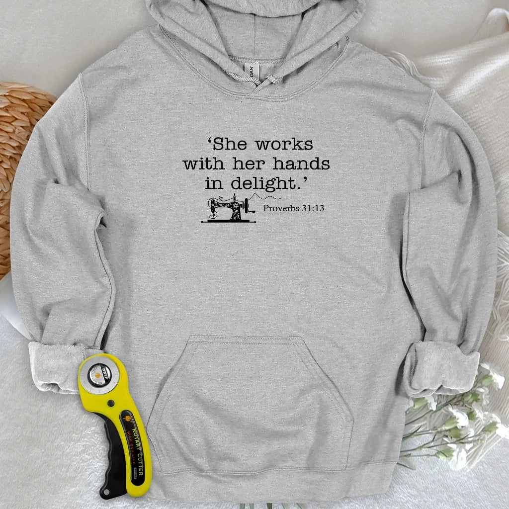 Sewing In Bible Hoodie