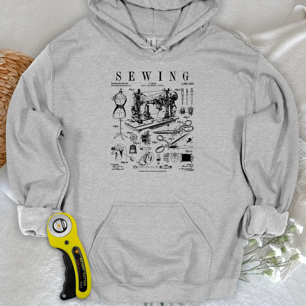 Sewing Tools Pattern Hoodie
