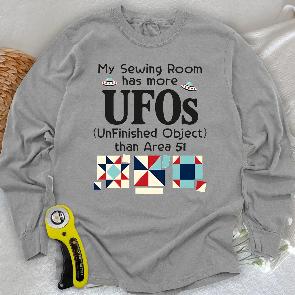 Sewing UFOs Long Sleeve T-shirt