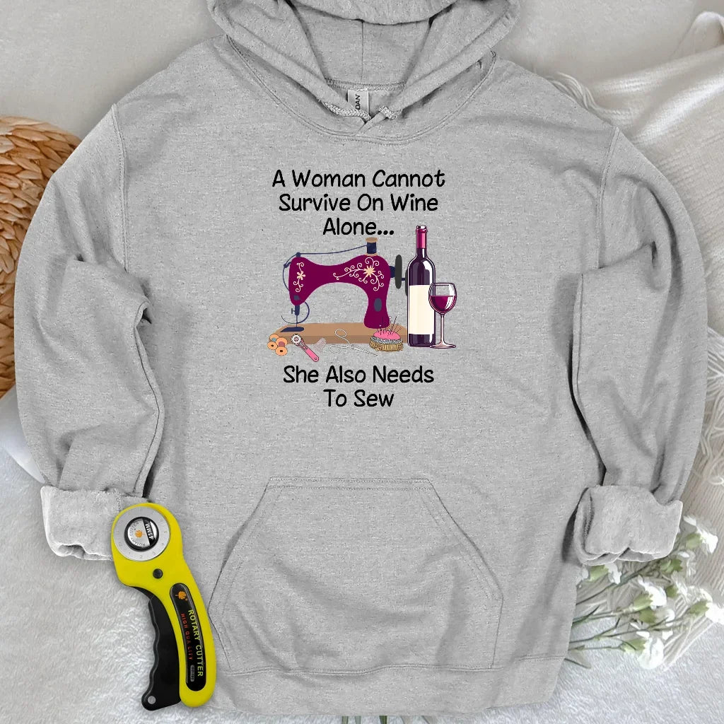 Sewing and Wining Hoodie