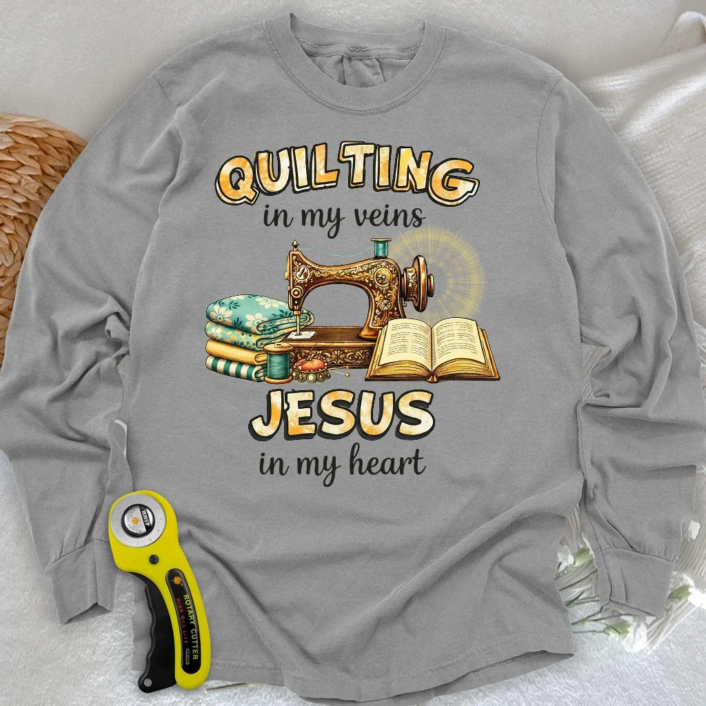 Sewn With Jesus Long Sleeve T-shirt