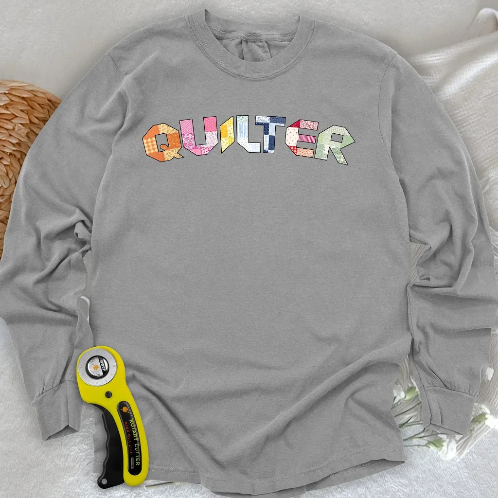 The Quilter's Studio Sampler Long Sleeve T-shirt