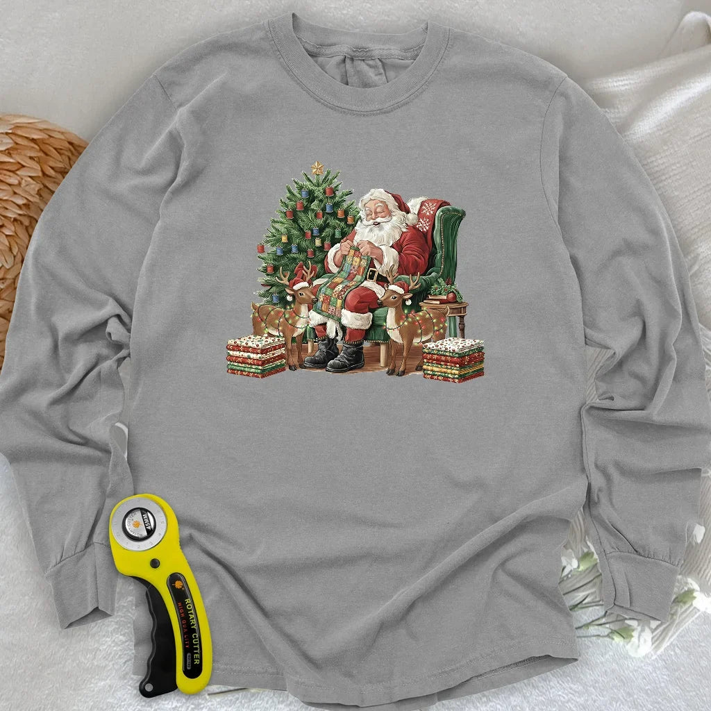 The Quilting Claus Long Sleeve T-shirt