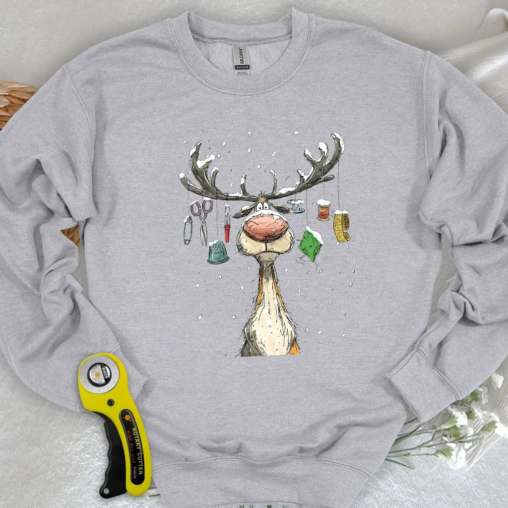 The Reindeer Quilter Sweatshirt
