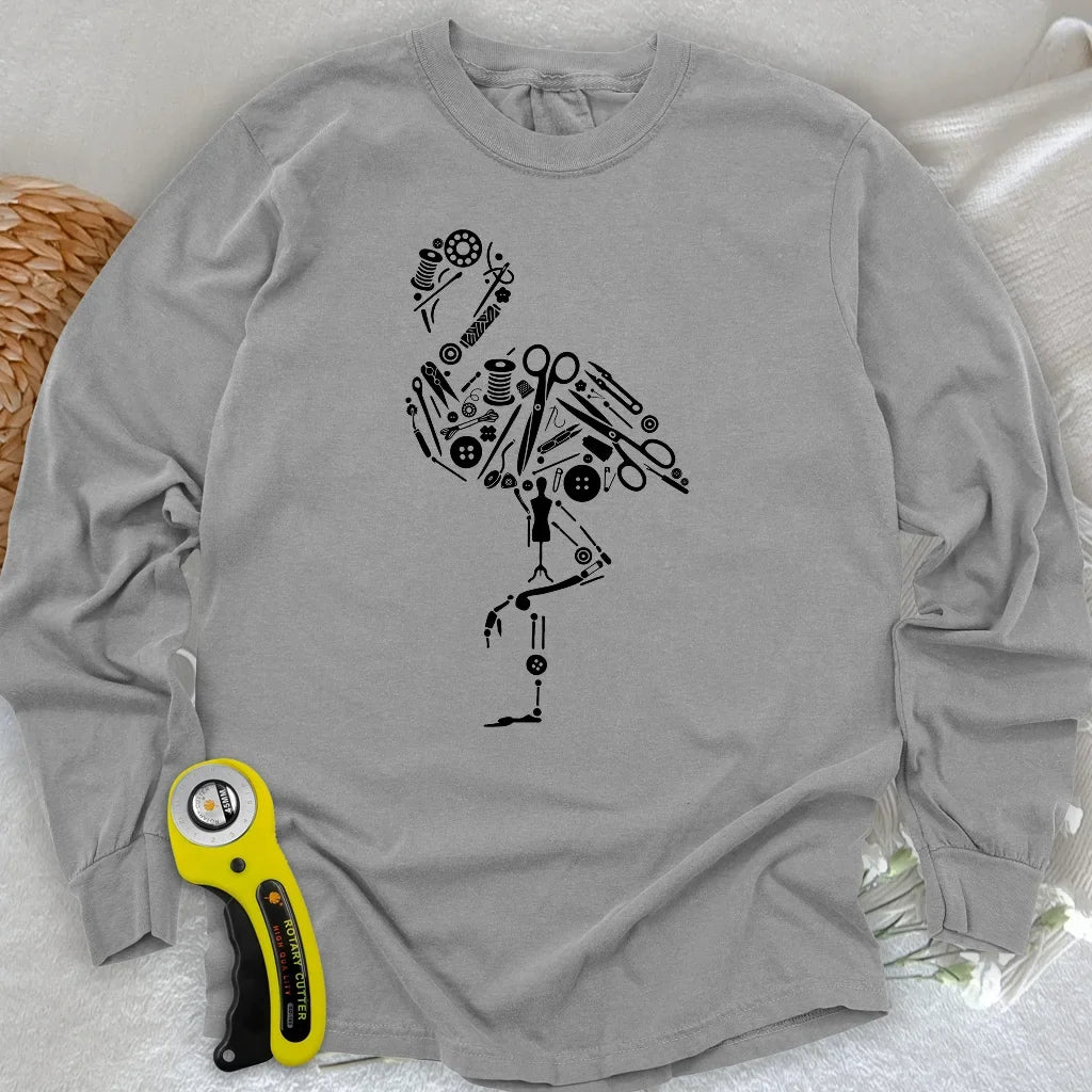 The Tailor's Flamingo Long Sleeve T-shirt