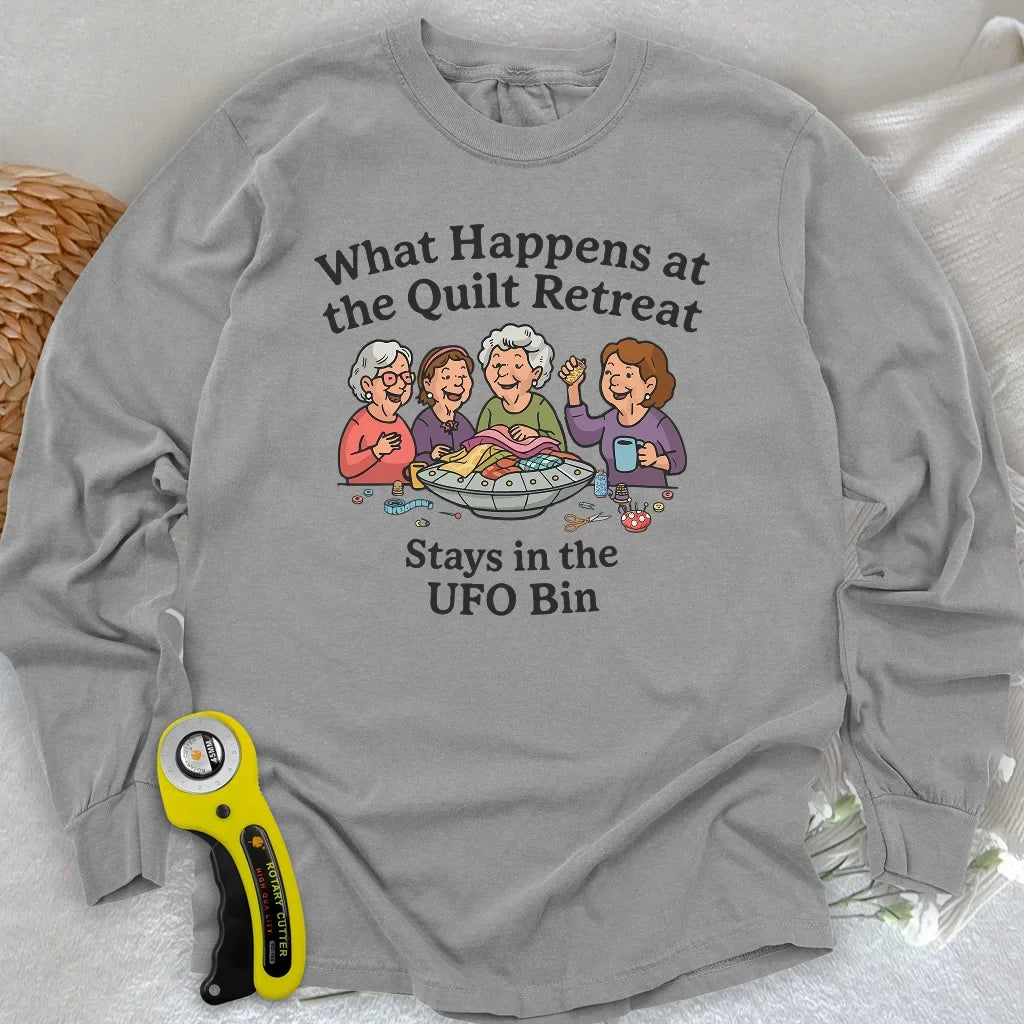 UFO Quilt Retreat Long Sleeve T-shirt