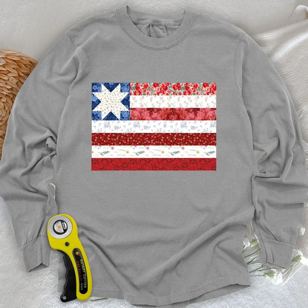 USA Star Flag Long Sleeve T-shirt