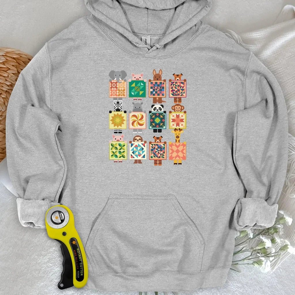 Woodland Patchwork Crew Hoodie