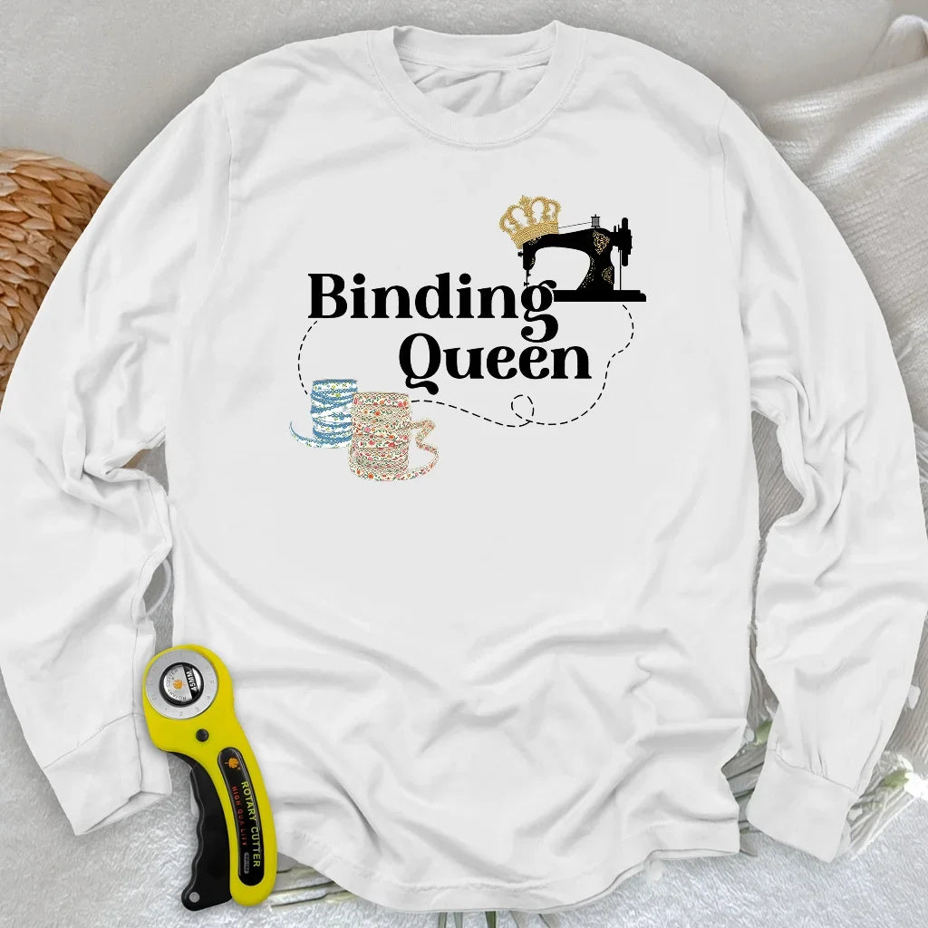 Binding Queen Long Sleeve T-shirt