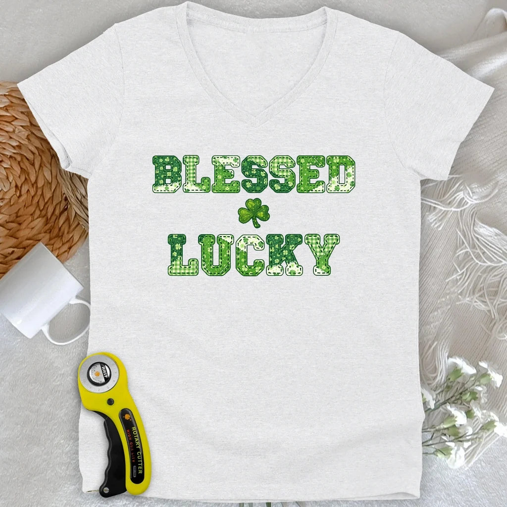 Blessed Lucky Lady V-neck