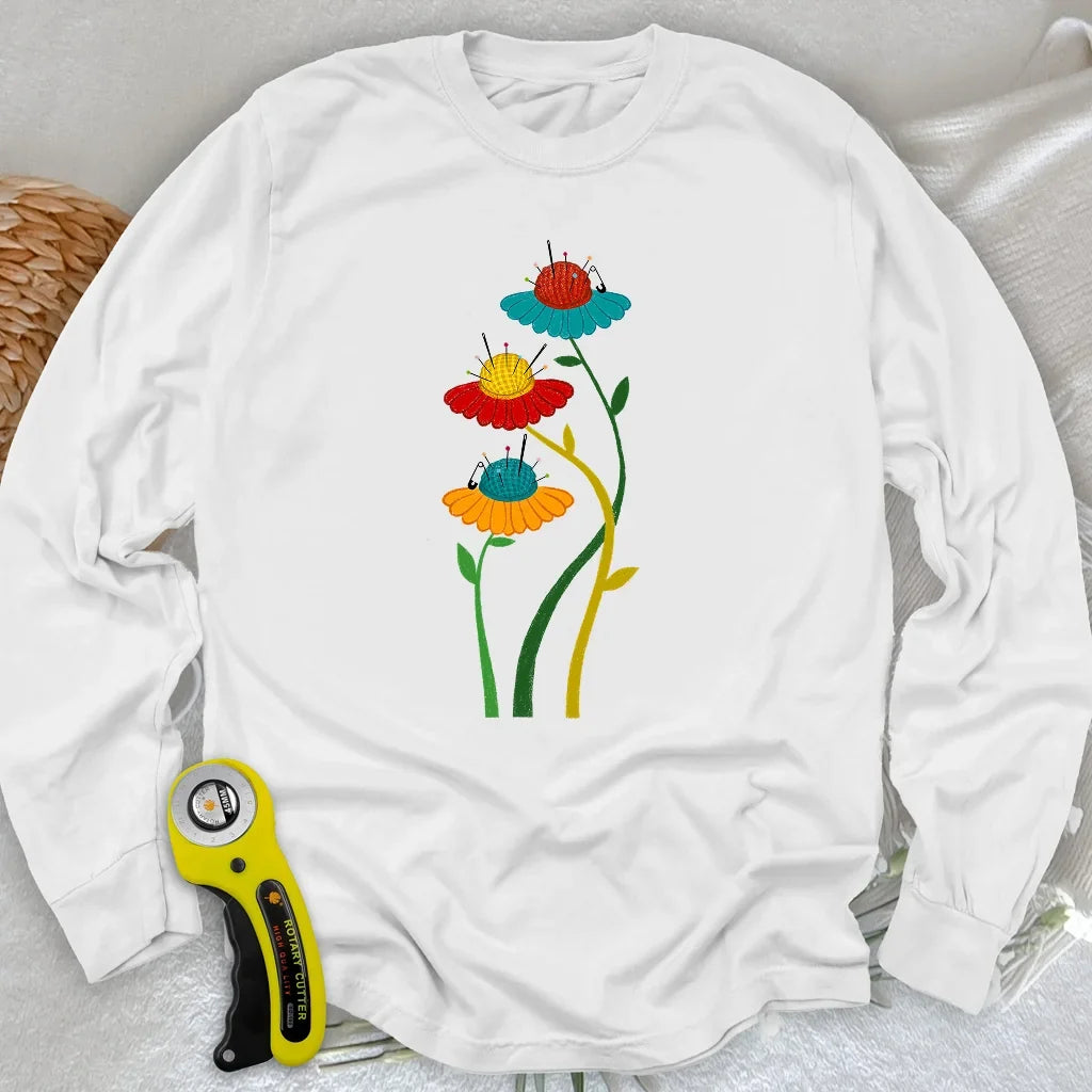 Blooming Pin Cushions Long Sleeve T-shirt