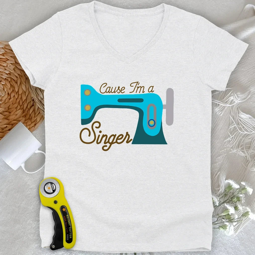 Cause I'm a Singer Lady V-neck