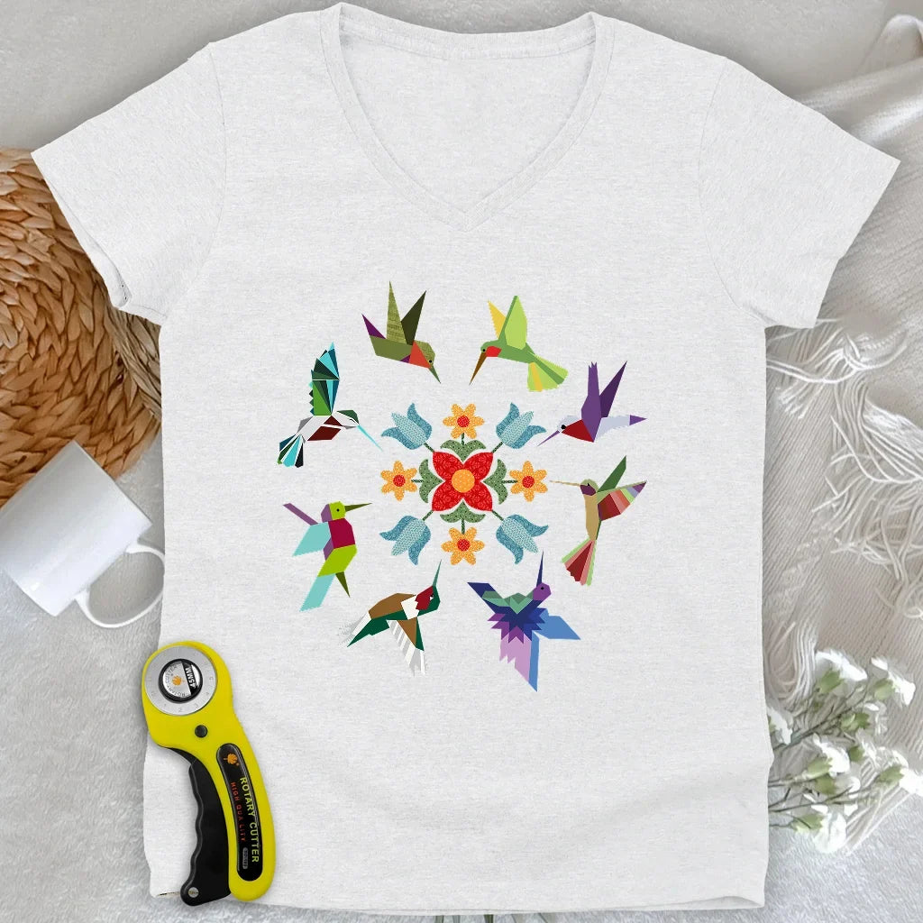Circle of Wings Lady V-neck