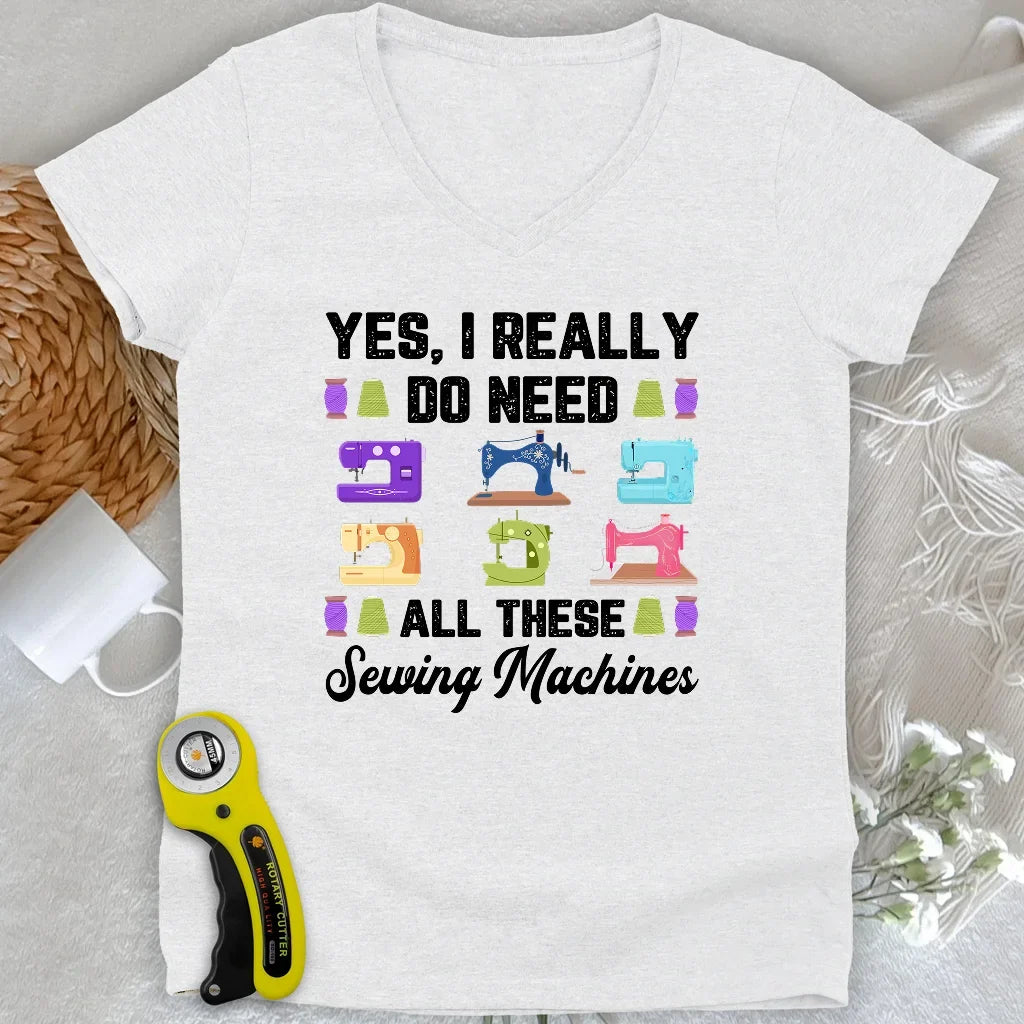 Collector of Stitches Lady V-neck