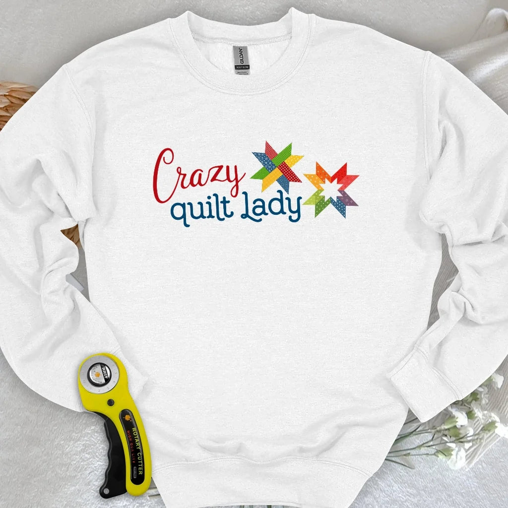 Crazy quilt lady Sweatshirt