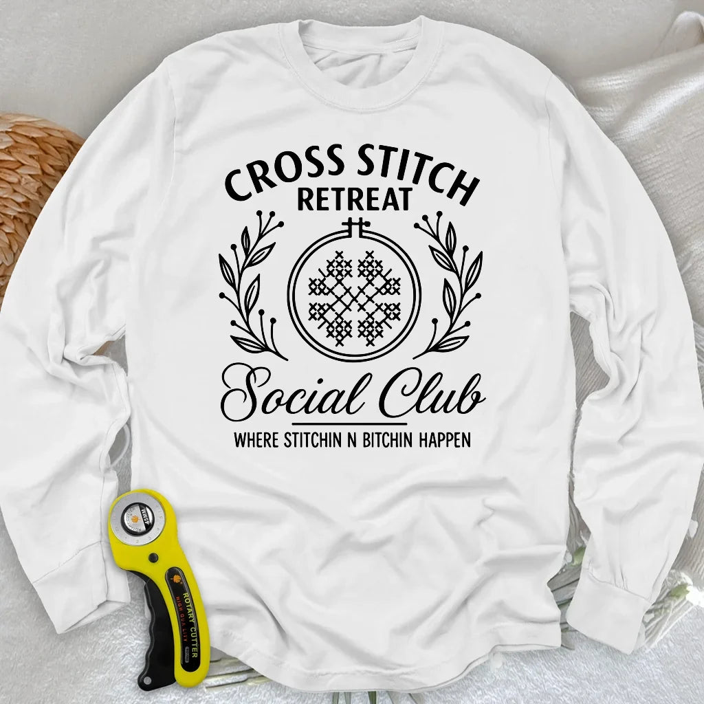 Cross Stitch Retreat Long Sleeve T-shirt