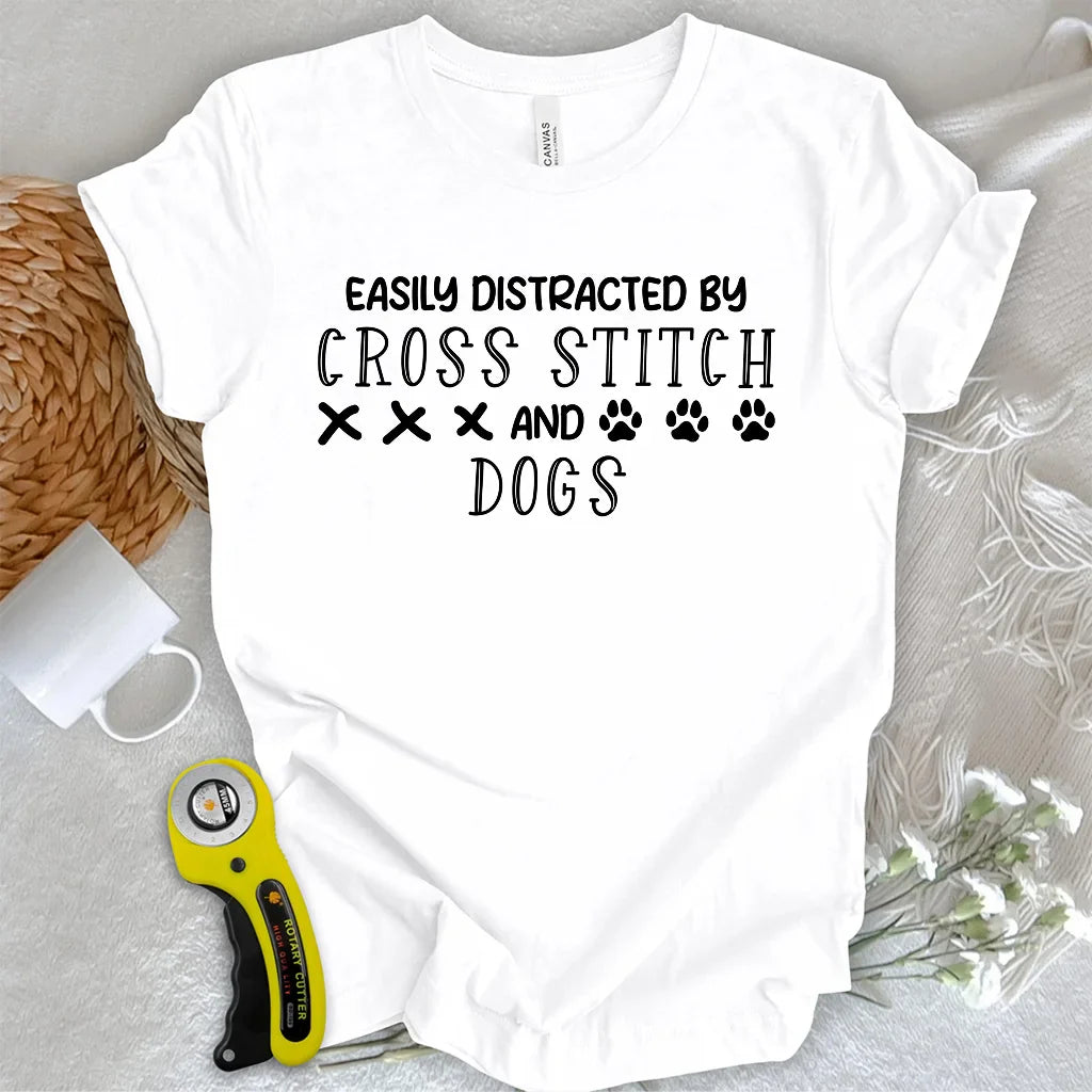 Distracted by dogs T-shirt