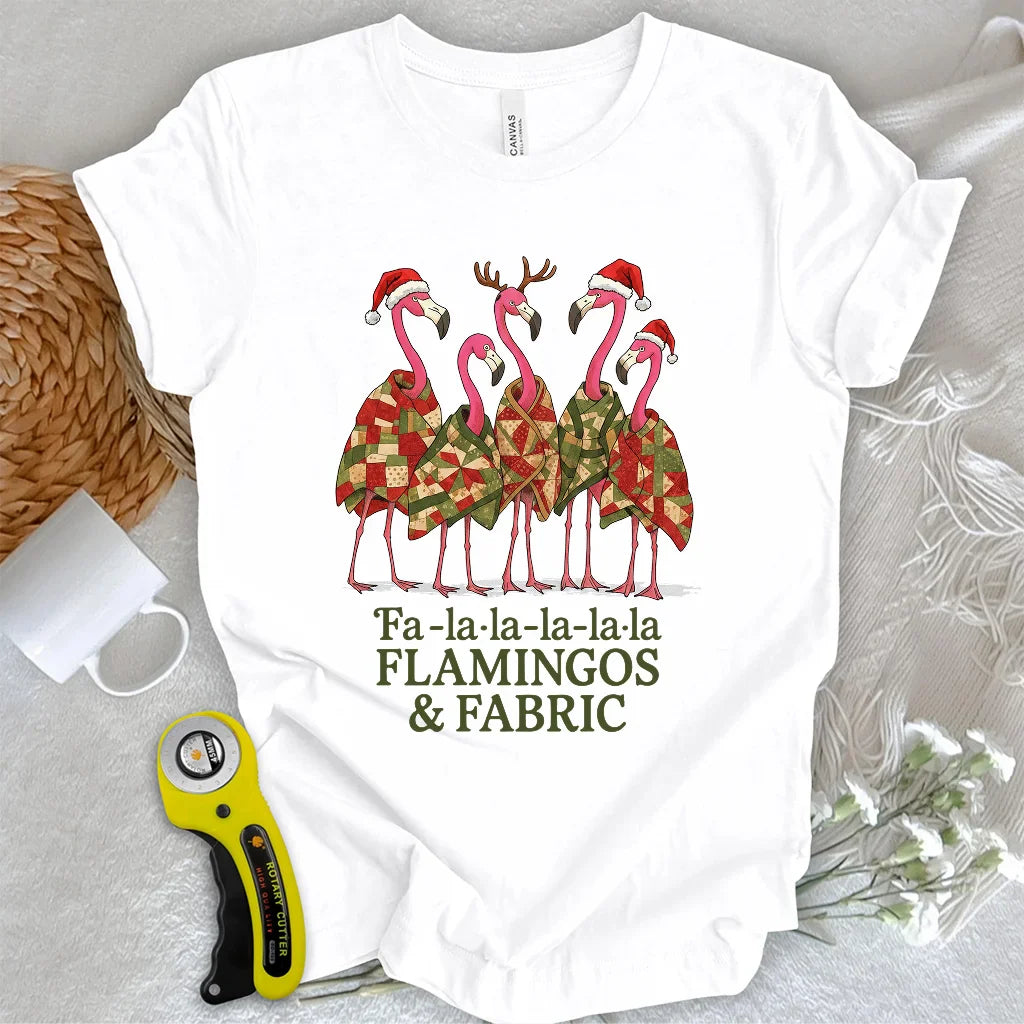 Fa-la-la-la-la Flamingo T-shirt