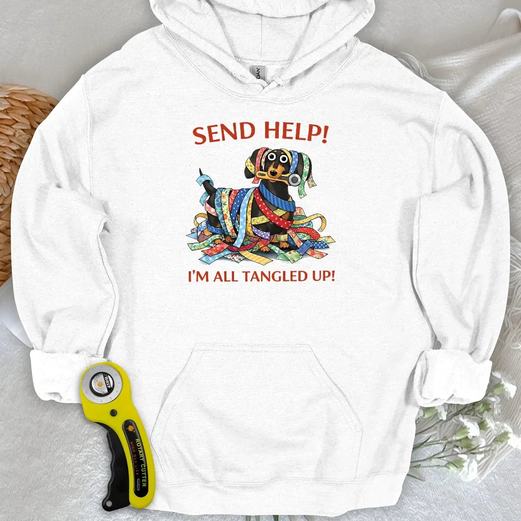 Fabric Strip Mess Hoodie