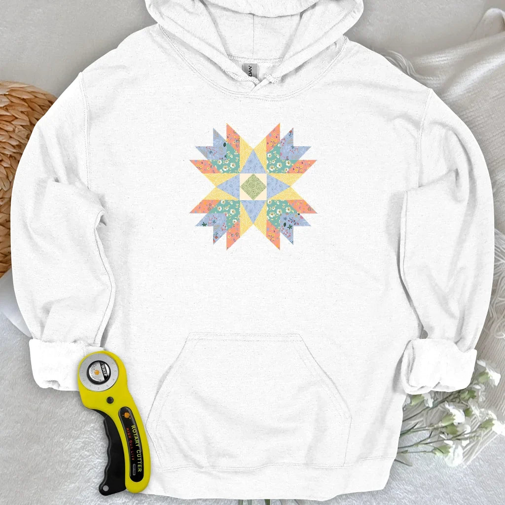 Floral Star Quilt Hoodie