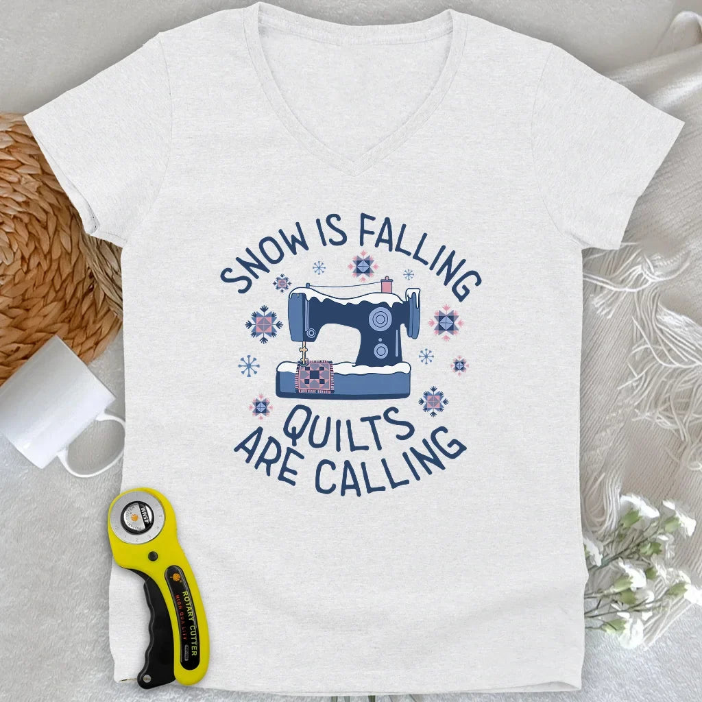 Frost Stitch Lady V-neck