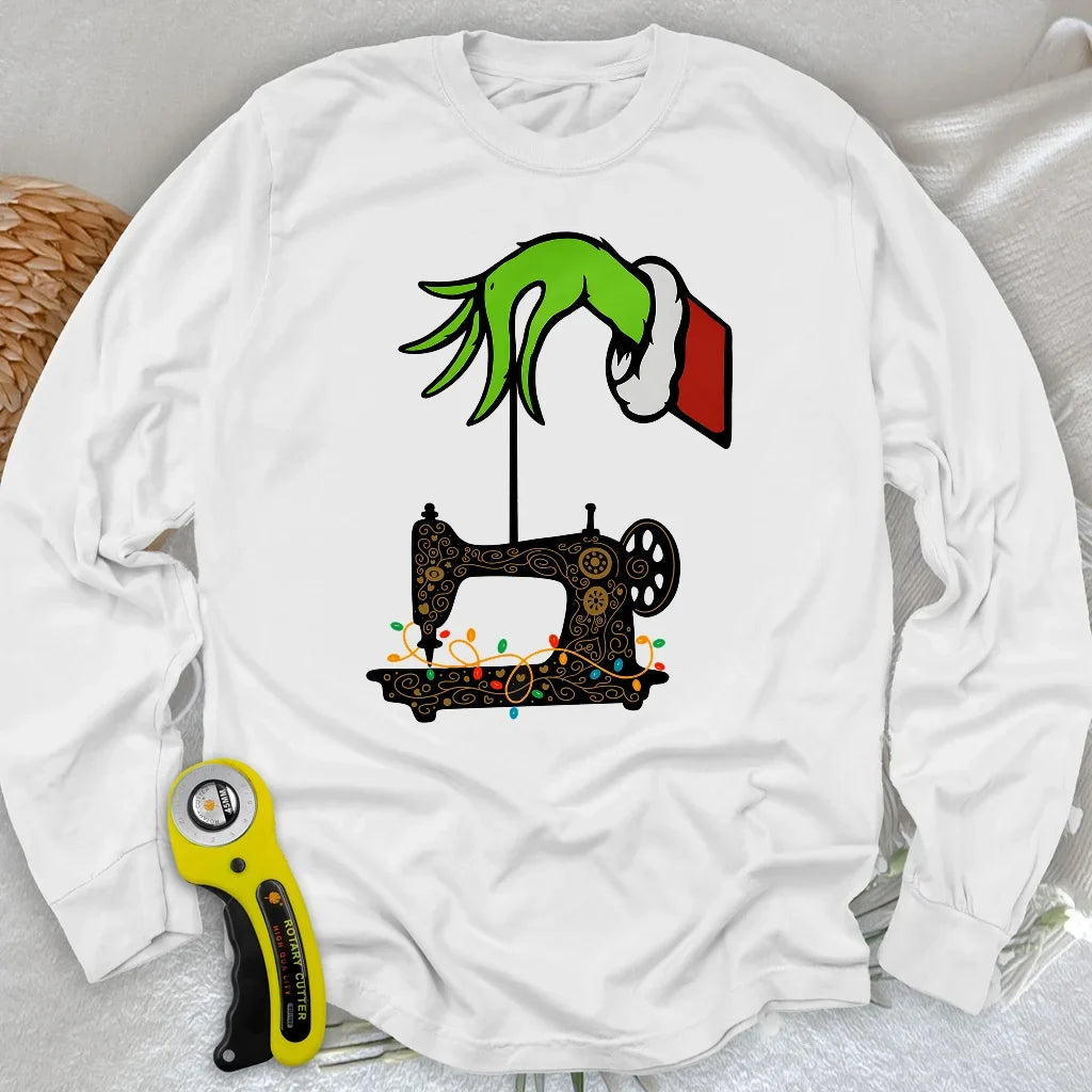 Grinch Stole Stitches Long Sleeve T-shirt