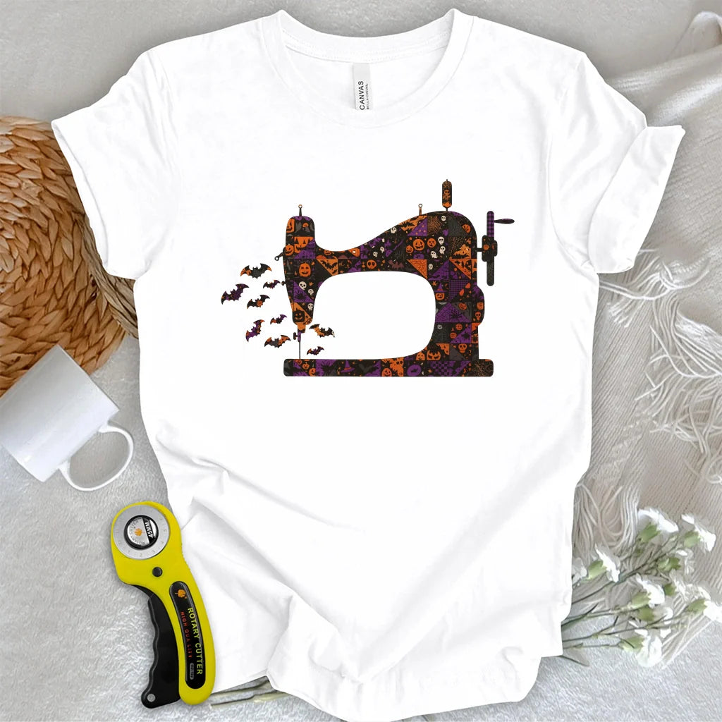 Halloween sewing machine T-shirt