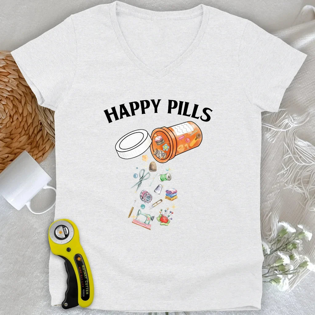 Happy pills Lady V-neck
