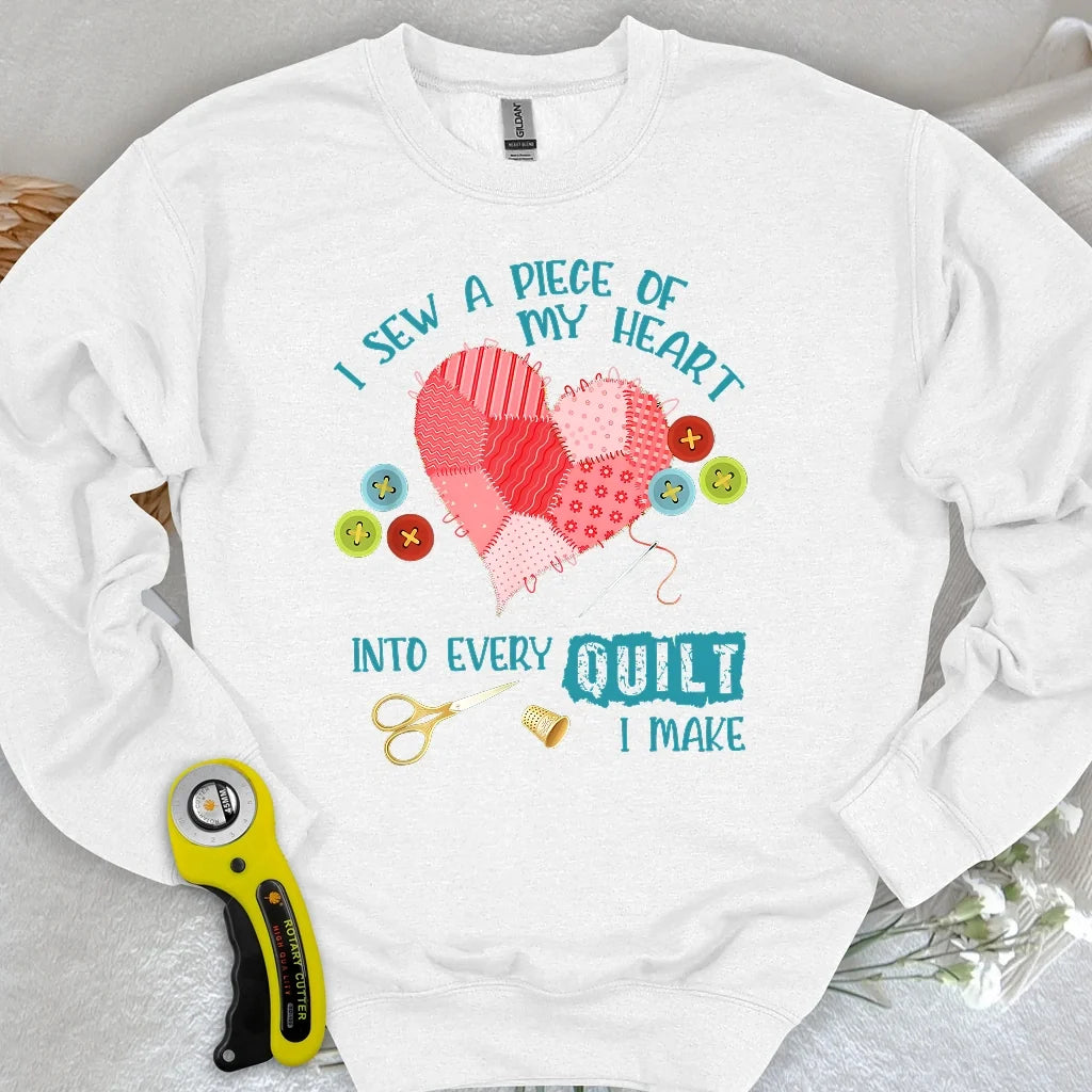 Heartstitched Quilt Love Sweatshirt