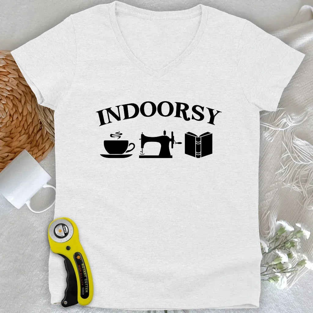 Indoorsy Lady V-neck