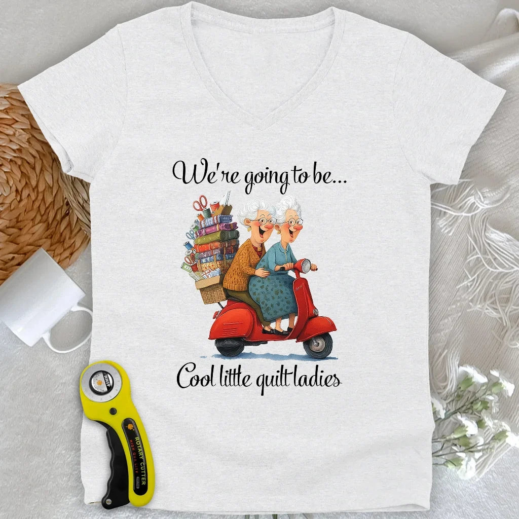 Little Quilt Ladies Lady V-neck